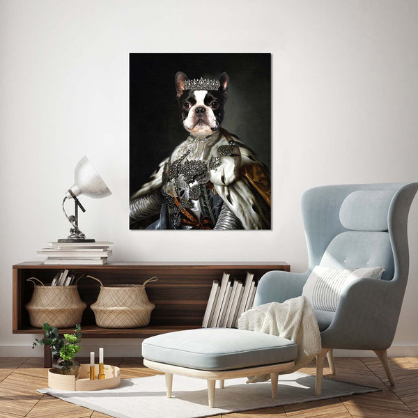 Custom pet portraits, dog portrait, regal pet, cat, dog
